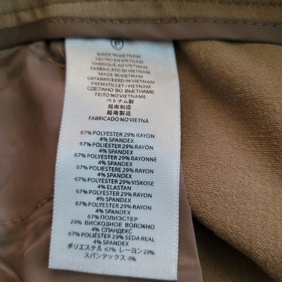 Michael Kors Light Brown Tan Straight Leg Pants Size 8 - Picture 7 of 12
